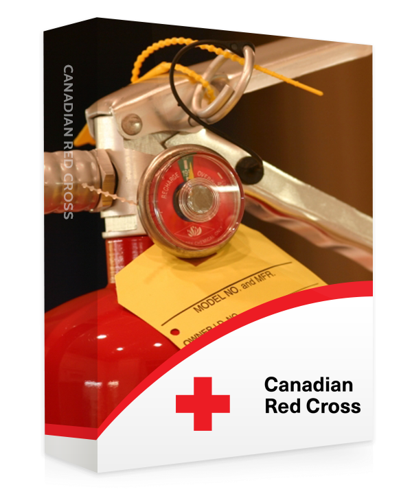 A photograph of the cover of a fire safety textbook, featuring a fire extinguisher. The course includes information on fire prevention, emergency procedures, and safety protocols. This image represents a comprehensive resource for learning about fire safety and prevention measures