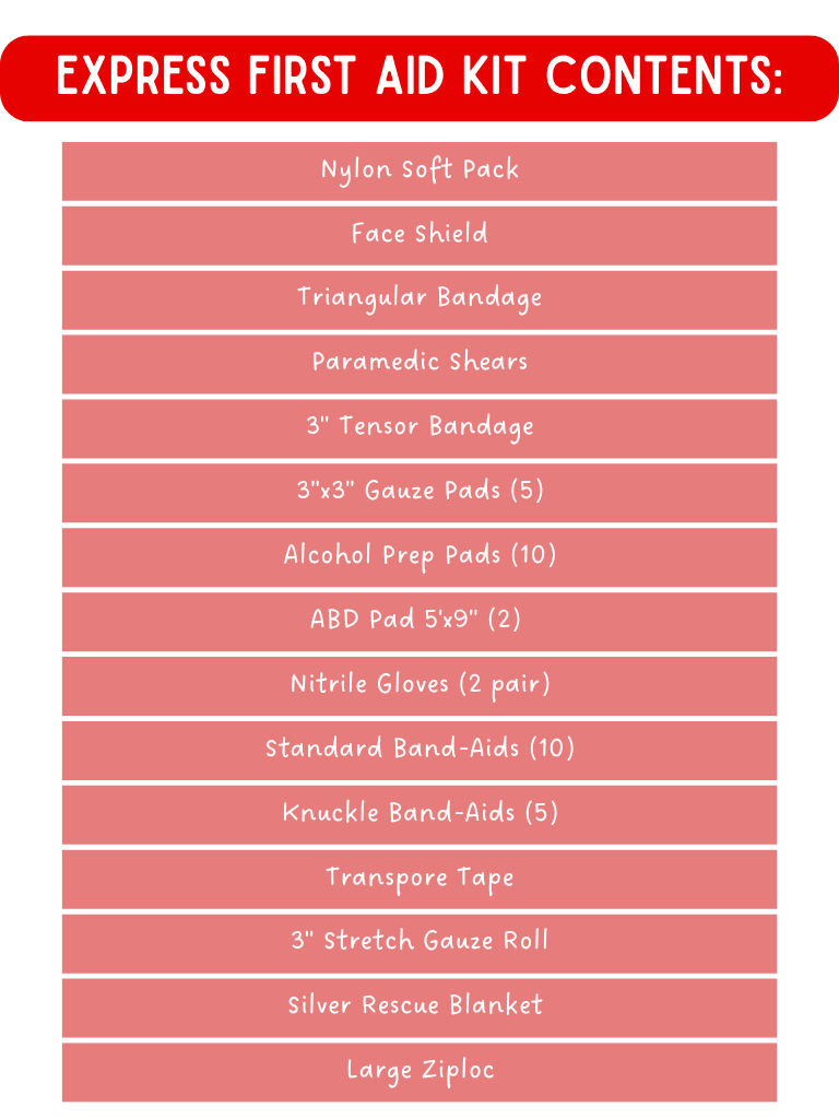 Express First Aid Kit - KMW Outreach Inc.