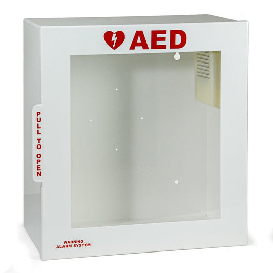 Metal AED Cabinet - Square Top - KMW Outreach Inc.